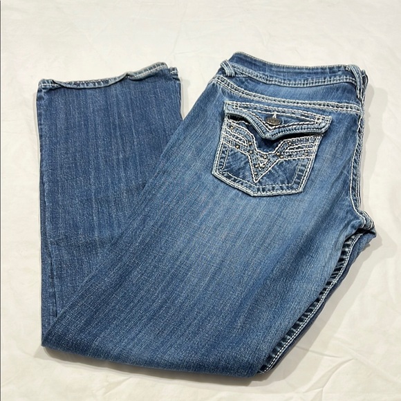 Vigoss Blue Straight Leg Jeans Classic Style - Picture 6 of 9